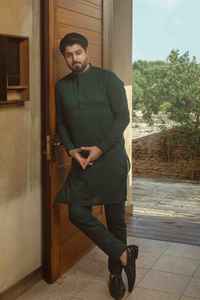 Elegante cómodo algodón paquistaní hombres Kurta Shalwar Kameez trajes combinados Salwar Kameez - Product Image 2