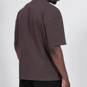 T-shirts oversize pour hommes en coton 100% en gros, coupe ample, qualité supérieure, t-shirts en coton uni imprimés oversize - Product Image 5