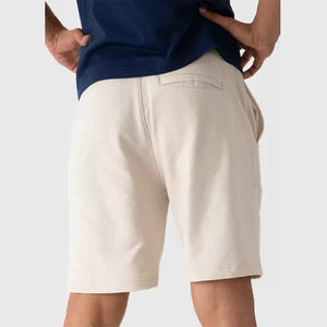 Short de sport en molleton en coton uni pour hommes, short de course d'été personnalisé et écologique avec logo personnalisé - Product Image 3