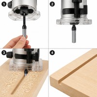 Chuanmu 1/2 Shk TCT Fraise à rainurer droite à 3 dents, personnalisable OEM/ODM, pour routeur CNC, revêtement titane HRC55