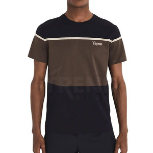 High Quality Cotton Bamboo Fiber Men T-Shirts Breathable Quick Dry Comfortable Short Sleeve for Street Wear Wholesale Bulk - Product Image 1