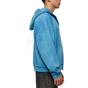Sweat-shirts à capuche décontractés pour hommes, effet délavé, matière respirante, coupe ample, parfaits pour le quotidien et les activités sportives. - Product Image 5