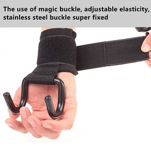 Haute qualité Misha Sports Fitness néoprène Gym formation crochet sangles paume garde poignet soutien robuste antidérapant respirant - Product Image 3