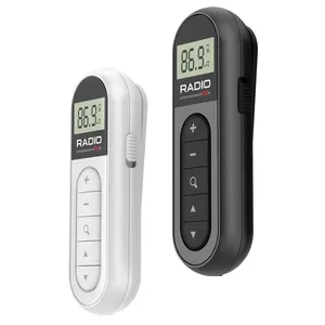 2024 Fabrik digitales Mini-Taschen-FM-Radio mit Ohrhörer wiederaufladbares Taschenradio MP3 Leichtfunkplayer für Walkman