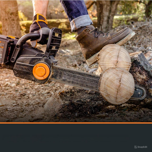 Tronçonneuse électrique haute puissance avec moteur sans balais, lubrification automatique et capacité de coupe de 28 pouces - Product Image 3