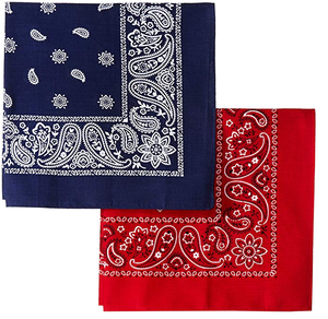 Custom Print Multifunctional Bandana Scarf Large Cotton Paisley <b>Bandanas</b> - Product Image 1