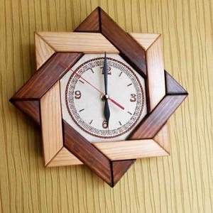 Customized Wooden Wall <b>Clock</b> with Modern Bamboo Body Elegant for Home Decor Back to School Occasions Natural Rosh Wedding <b>Style</b> - Product Image 1