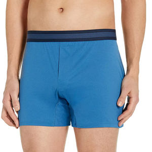 Bóxer de tiro medio para hombre, ropa interior personalizable, Color sólido, venta al por mayor - Product Image 6