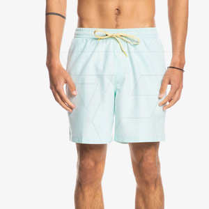 Maillot de bain à séchage rapide pour hommes personnalisé Short de plage 100% coton Motif solide Écologique - Product Image 5