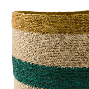 ตะกร้าผักตบชวาหลากสีสำหรับตกแต่งบ้านตะกร้างานหัตถกรรมจากเวียดนาม - Product Image 3