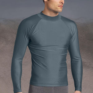 Rashguards pour hommes durables, anti-UV, respirants, manches longues, fitness, personnalisables, polyester et élasthanne, vente en gros - Product Image 3