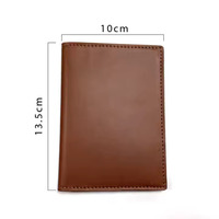 Accessoires de voyage bon marché Porte-passeport en cuir véritable PU personnalisé avec logo