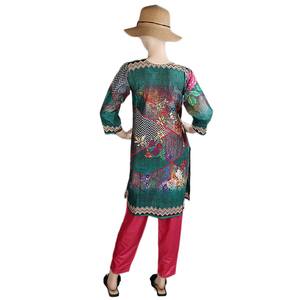 Traje de dos piezas estampado para mujer - Multicolor - Product Image 5