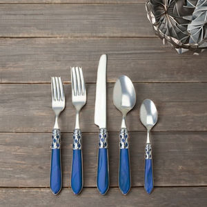 Juego de cubiertos único de latón pulido, 6 piezas con mango formal para estilo americano moderno - Product Image 3