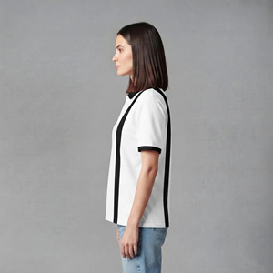 เสื้อผู้หญิงผ้าฝ้ายแท้ 100% ขายส่ง ปักโลโก้ตามสั่ง ระบายอากาศได้ดี แขนสั้น แห้งเร็ว เป็นมิตรกับสิ่งแวดล้อม เหมาะสำหรับฤดูร้อน - Product Image 2