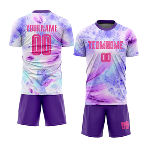 Nouveau maillot de football personnalisé de haute qualité en sublimation 100% polyester Service OEM Été Respirant Léger Col rond Unisexe - Product Image 6
