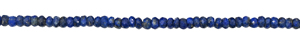 Perles de pierres précieuses en Lapis Lazuli bleu facetté, forme Rondelle 3-4mm, brin de 13 pouces, Pierre de naissance de septembre, Signe du zodiaque Sagittaire Vierge - Product Image 5