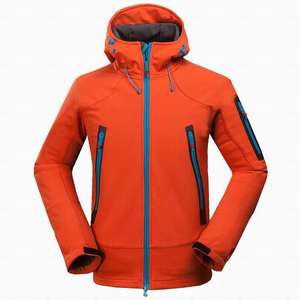 Venta al por mayor precio de fábrica personalizado de alta calidad resistente al agua de secado rápido de los hombres al aire libre chaqueta impermeable Softshell con logotipo 2023 - Product Image 2