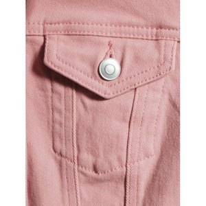 Newest Style Lady Jean Jacket Long Sleeve Woman Denim Jacket Women's Clothing <b>Pink</b> Color Quantity Custom Coat Cotton OEM Pockets - Product Image 5