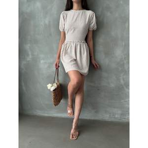 Vestidos Casuales con Cuello de Bicicleta Topshow Stone, Producto al por Mayor - Product Image 2