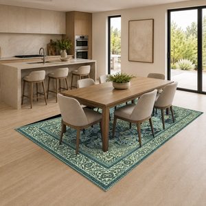 <b>RUGS</b> DEPOT LXDP-0066 Wholesale Green Sage Minimalist Designer Digital Printed Machine Washable Chenille Area <b>Rug</b> <b>Non</b> <b>Slip</b> - Product Image 4
