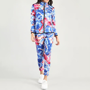 Último MODELO DE chándales de sublimación ajustados a precio barato para mujer, chándales informales de mujer de venta superior con logotipo personalizado - Product Image 1