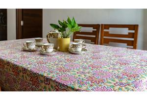 Washable Fabric Dining <b>Table</b> <b>Cover</b> With Smooth Texture Designed For Everyday Meal Protection - Product Image 4