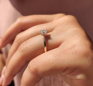 Anillo de Compromiso de Moissanita Personalizado, Oro Blanco de 14k, Claridad 1ct VVS1/VVS2/VS1, Sin Níquel, Sin Plomo, Fabricante de Joyería al por Mayor - Product Image 4