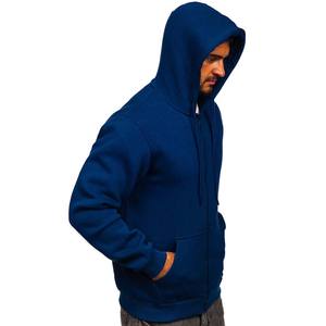 Sweat à capuche unisexe en coton à fermeture éclair intégrale, coupe ajustée, logo personnalisé, uni, classique - Product Image 5