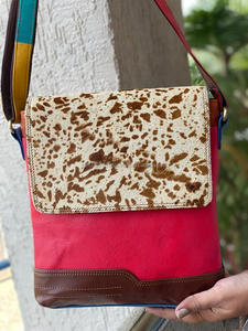 กระเป๋าถือหนังแท้สำหรับผู้หญิง,กระเป๋าหนังแท้สีม่อต้อใช้ทำด้วยมือกระเป๋าถือหนังมีสายสะพายไหล่หลากสีทันสมัยสำหรับผู้หญิง - Product Image 2