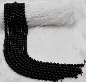 Perles Rondes en Onyx Noir Mat Naturel de 8 mm, Cristal Pur de Guérison pour la Fabrication de Bijoux et la Méditation (Vente en Gros) - Product Image 3