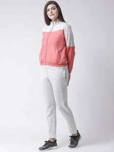 ชุดวอร์มผู้หญิงพิมพ์ลายฤดูหนาวชุดลำลอง2ชิ้นเชือกรูดผ้าฟลีซปรับแต่งได้ - Product Image 4