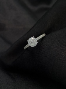 Igi-แหวนแต่งงานโรยด้วยเพชรธรรมชาติขนาด10K 14K 18K ประดับทองในห้องทดลอง - Product Image 3