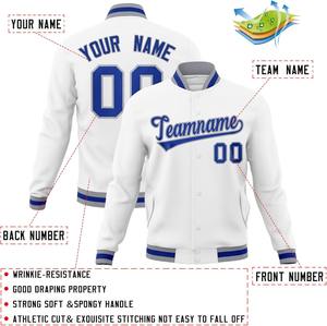 Chaqueta universitaria personalizada OEM para equipos universitarios Mangas de color de contraste con logotipo de apliques bordados para la temporada de primavera - Product Image 6