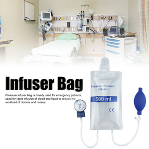 Alta Qualidade 500cc Pressão Bag - Clear Infusão Médica Saco com Medidor de Infusão Rápida <span class=keywords><strong>IV</strong></span> - Product Image 3