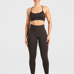 Gym Wear Latest Design 2025 Customized Logo Printing Breathable Cheap Price Women High Support Seamless Sports - Product Image 3