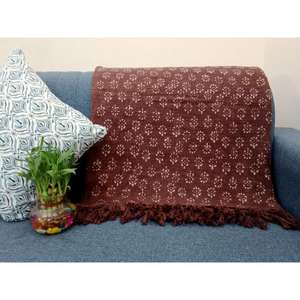 Modern Luxury Bohemian Indian Cotton <b>Blanket</b> 100% Cotton Rectangular Solid Woven Block Print Decorative Bedding <b>Couch</b> <b>Throws</b> for - Product Image 3