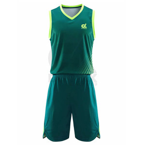 Men's Adults High Quality Polyester <b>Basketball</b> Wear Set Breathable Quick Dry Sleeveless XS Size Shirts Shorts Custom Team Name - Product Image 1