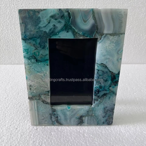 Cadre photo personnalisé en MDF vert en pierre naturelle pour photos de famille Décoration d'intérieur - Product Image 4