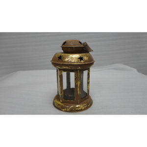 <b>Gold</b> Coated Metal Handcrafted Lantern Best Selling Decorative Iron Wedding and <b>Party</b> <b>Decoration</b> Lantern - Product Image 2