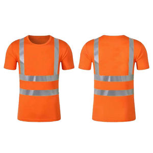 Camiseta de Seguridad Reflectante de Alta Visibilidad, Manga Corta, Verde Fluorescente, Personalizada, para Venta al por Mayor - Product Image 1