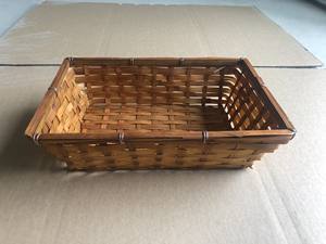 <b>Black</b> Color Best Selling Bamboo Gift <b>Storage</b> <b>Basket</b> Weaving <b>Basket</b> Bamboo Hand-Woven Bamboo <b>Basket</b> for Home <b>Storage</b> Handicraft - Product Image 2