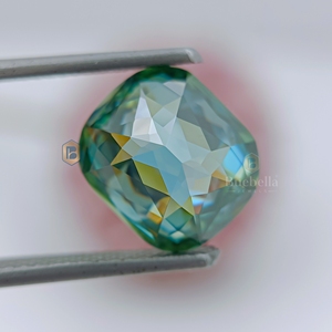 Certificado hecho a mano 20.0ct Piedra preciosa verde Moissanite 1.0ct Joyería de diamantes sueltos Forma de piedra preciosa cortada a mano - Product Image 6
