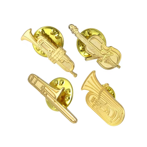 Broche Metálico Magnético de Lujo con Diseño de Violín, Guitarra y Árbol de Navidad, Nuevo y Moderno, para Ropa de Mujer - Product Image 2