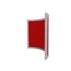 400W Curved Portable Infrared Room <b>Heater</b> with Ventilation Function, Compact Design and Efficient Heating for <b>Small</b> Interiors - Product Image 5