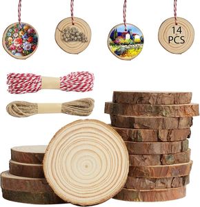 แผ่นไม้ธรรมชาติต้นไม้ป็อปธรรมชาติที่ยังไม่เสร็จ10ซม. ที่รองแก้วไม้ยอดนิยมทำจากมะม่วงสองด้านผลิตในอินเดีย - Product Image 2