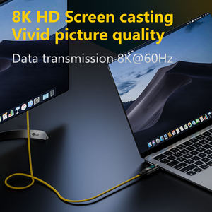 Cable de Datos de Alta Velocidad 3 en 1 Tipo-C a C con Pantalla Integrada de 8K para IOS y Android, Carga Rápida de 5A, Ecológico - Product Image 6