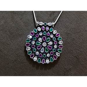 Collier pendentif fin en argent sterling 925 Collier d'anniversaire de fiançailles en pierres précieuses naturelles - Product Image 4