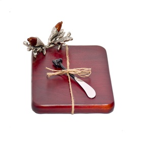 Handmade Wooden Serving Tray Top Quality With Designer Metal Handle High Demanding Customized Shape & Design Wooden Serving Tray - Product Image 1