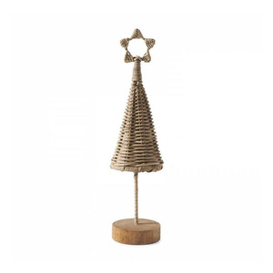 Árbol de Navidad ecológico de ratán decorativo para vacaciones de Vietnam al por mayor - Product Image 3